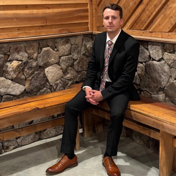 Men's Skinny Tie Floral Print Cotton Necktie Great for Weddings Abyss - Picture 7 of 8